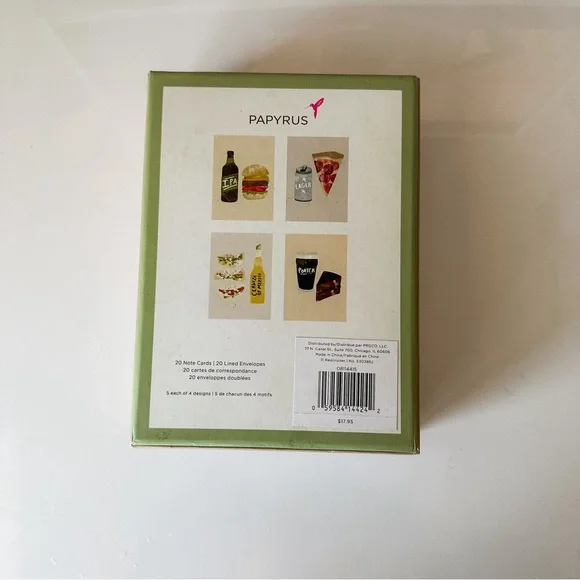 Papyrus Beer + Food Note Cards Set - Picture 2 of 5
